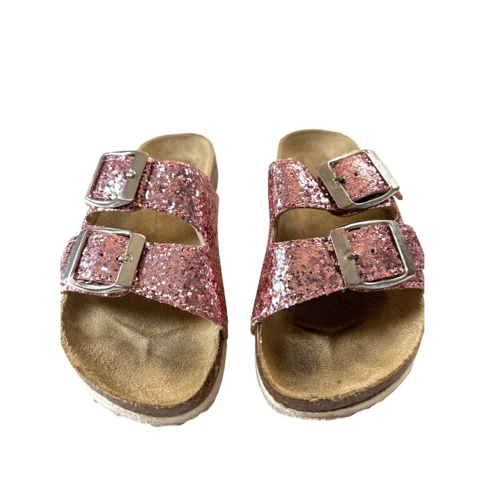 Sip Toddler Girls Sandals Slip-on Pink Sequined Size 7